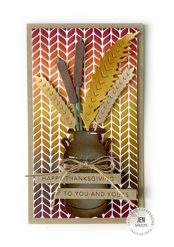 Mini Slim Stencil - Cable Knit