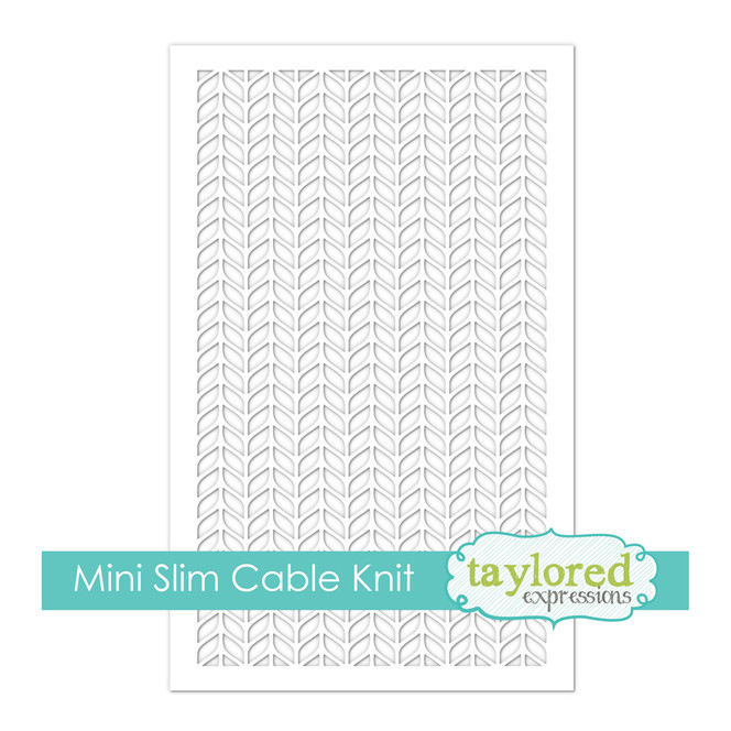 Mini Slim Stencil - Cable Knit