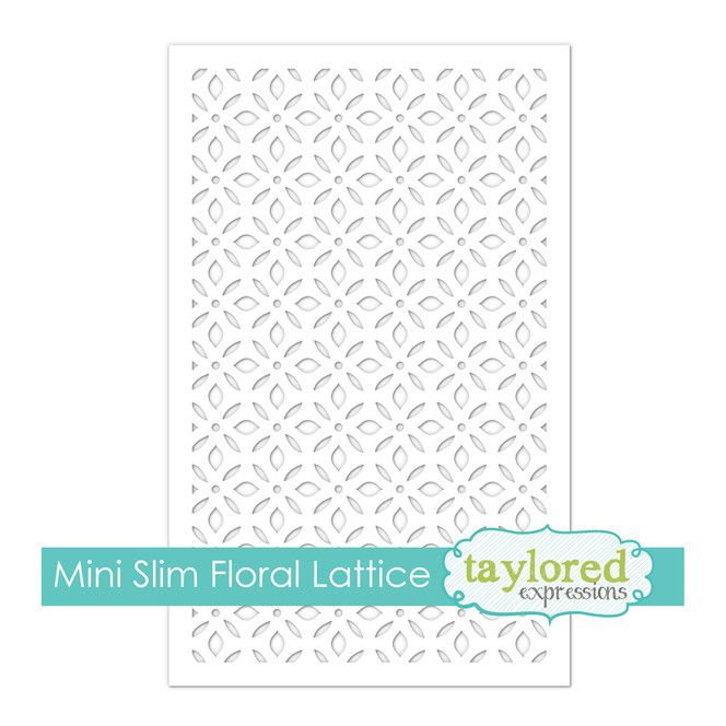 Mini Slim - Floral Lattice Stencil