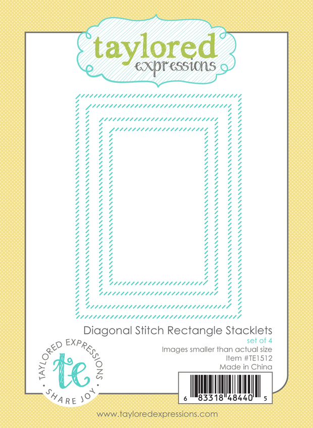 Diagonal Stitch Rectangle Stacklets Die Set