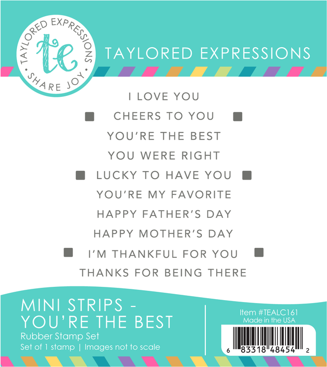 Mini Strips Stamp - You're the Best