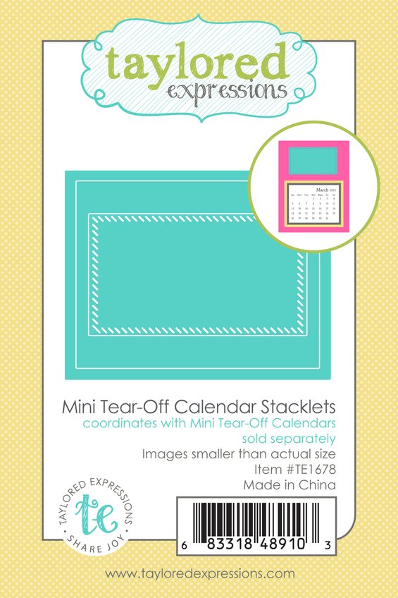 Mini Tear-Off Calendar Stacklets Die Set