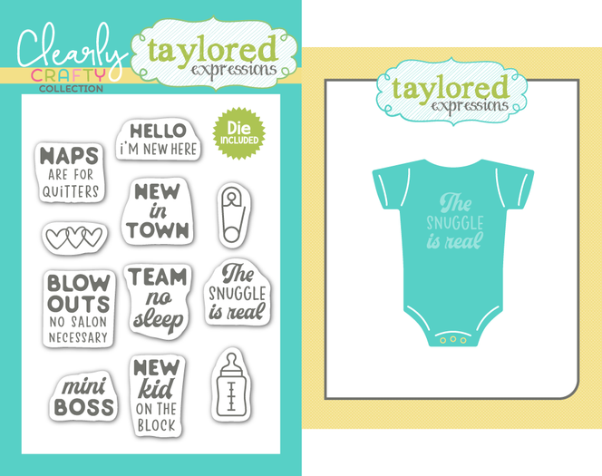Onesie Funsies Die & Clear Stamp Combo