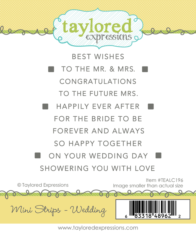 Mini Strips Stamp - Wedding