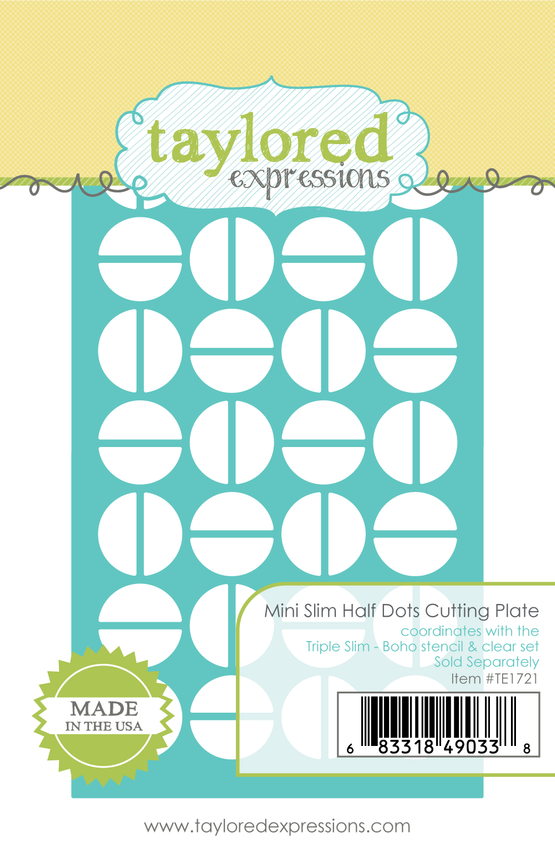 Mini Slim Half Dots Cutting Plate Die