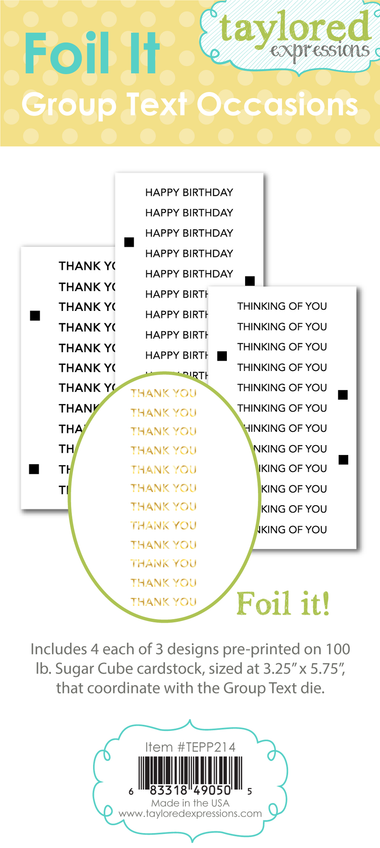Foil It - Group Text Occasions