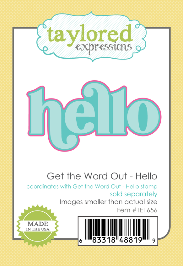 Get the Word Out Hello die
