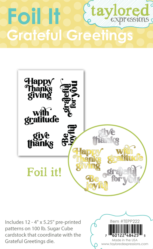 Foil It - Grateful Greetings