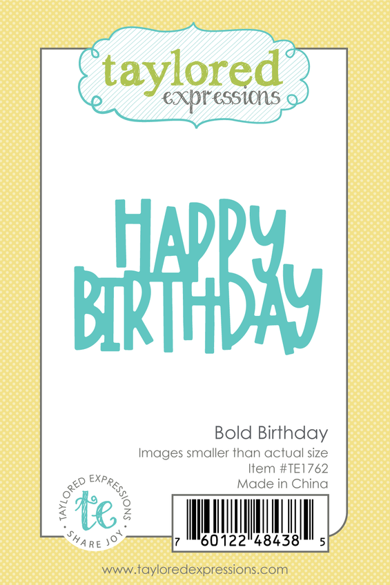 Bold Birthday Die