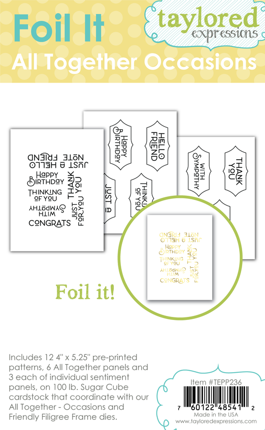 Foil It - All Together Occasions