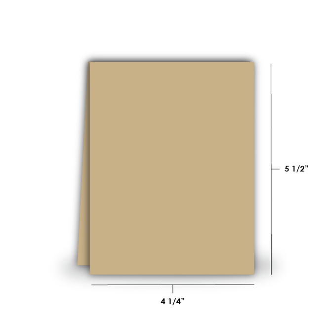 Heavyweight A2 Card Bases Toffee (Top Fold)