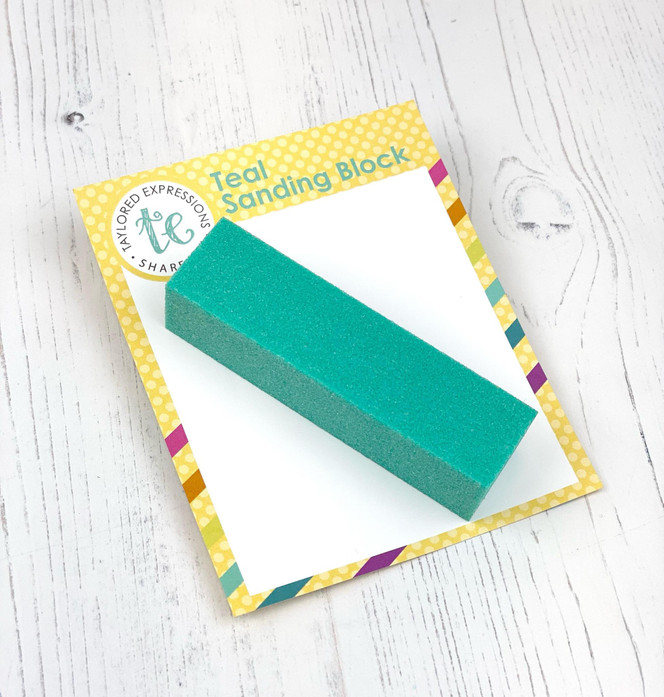 Teal Sanding Block