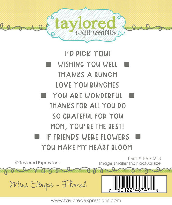 Mini Strips - Floral stamp