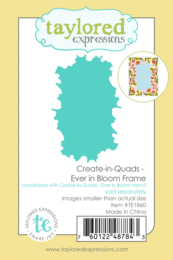 Create-in-Quads - Ever in Bloom Frame Die