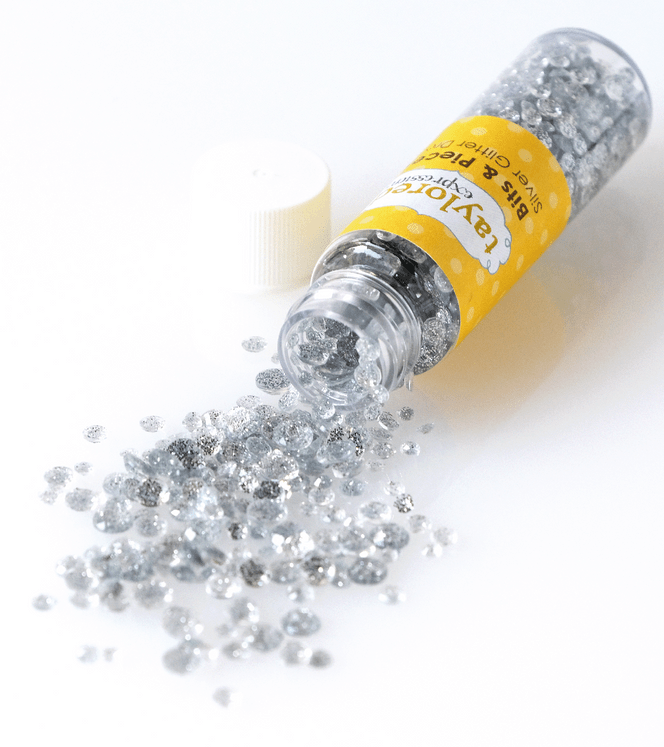 Bits & Pieces - Silver Glitter Drops