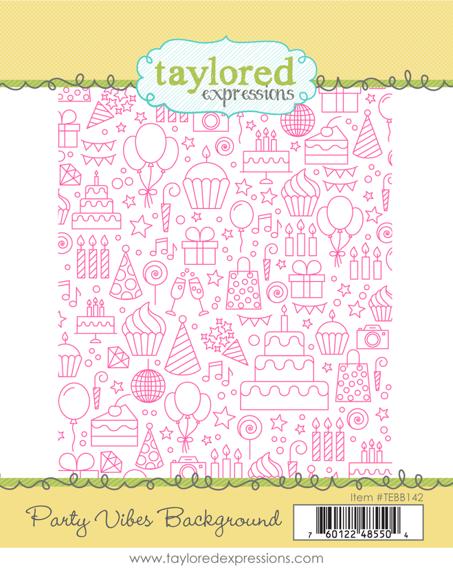 Party Vibes Background Stamp