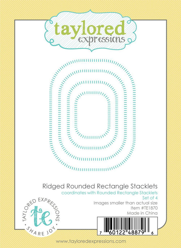 Ridged Rounded Rectangle Stacklets Die Set