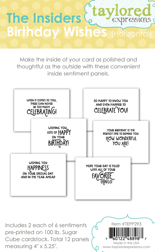 The Insiders - Birthday Wishes Horizontal