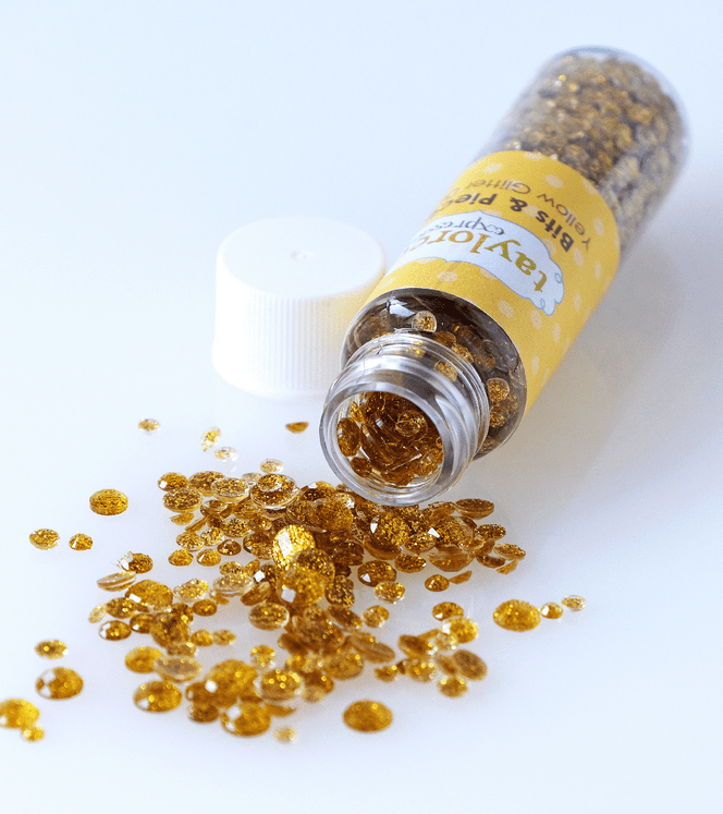 Bits & Pieces - Yellow Glitter Drops
