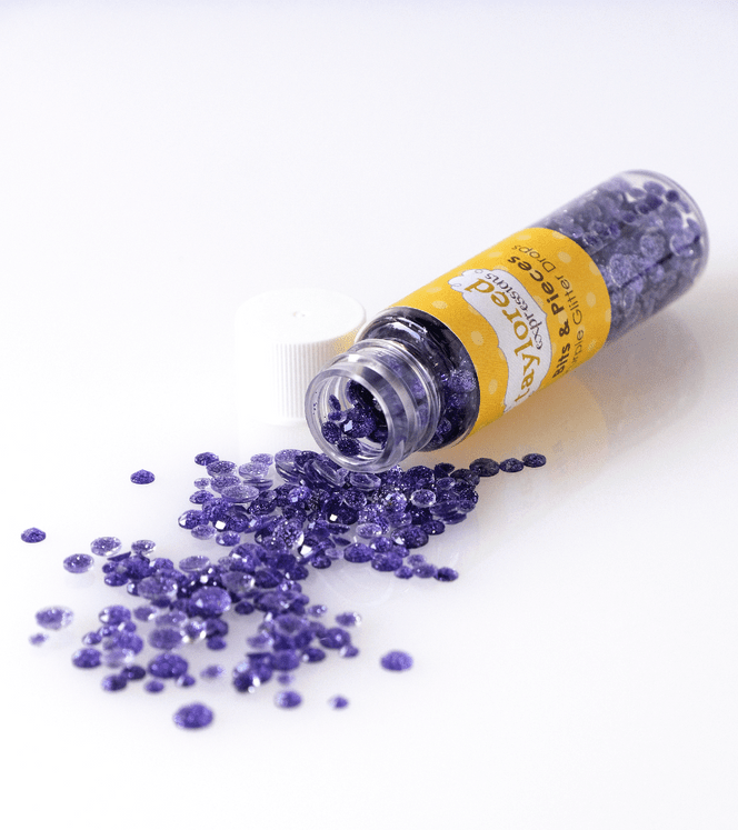 Bits & Pieces - Purple Glitter Drops