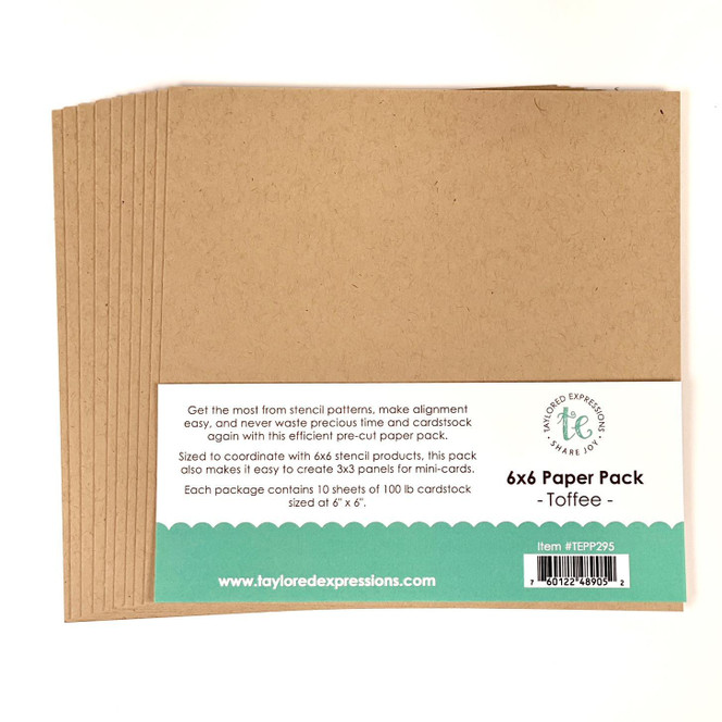 6 x 6 in. Paper Pack - Toffee