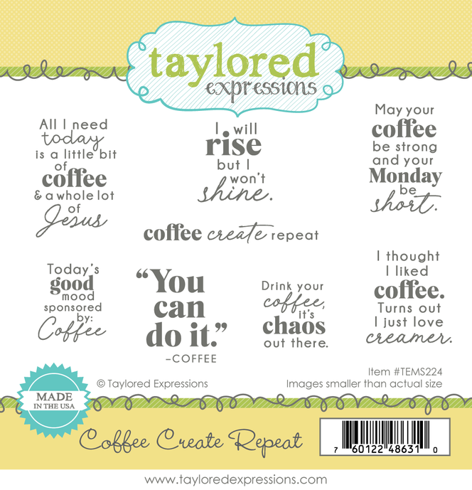 Coffee Create Repeat Stamp Set