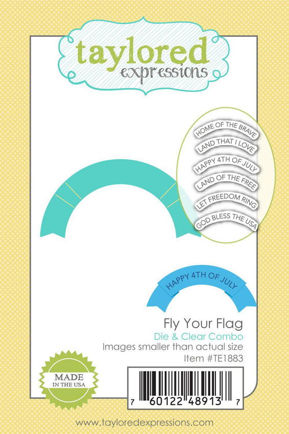 Fly Your Flag Die & Clear Stamp Combo