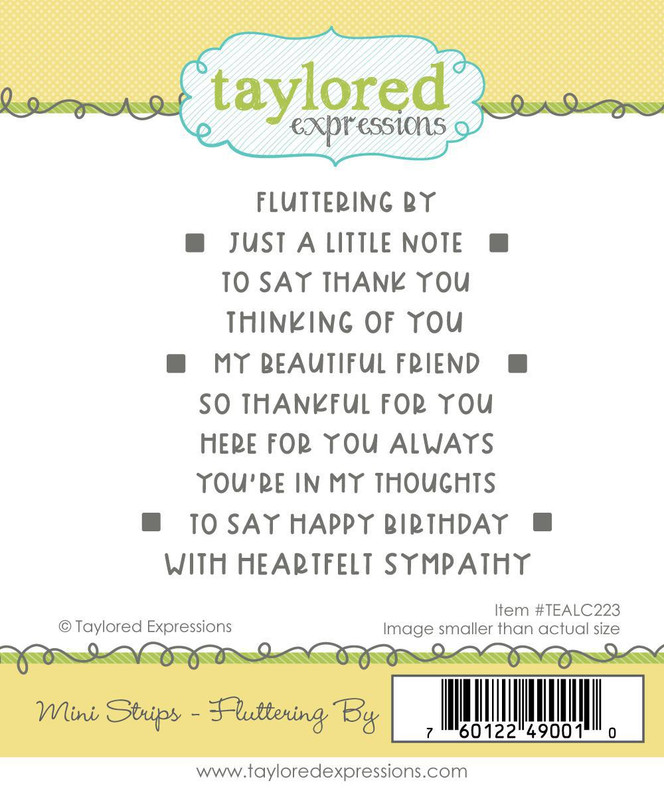 Mini Strips Stamp - Fluttering By