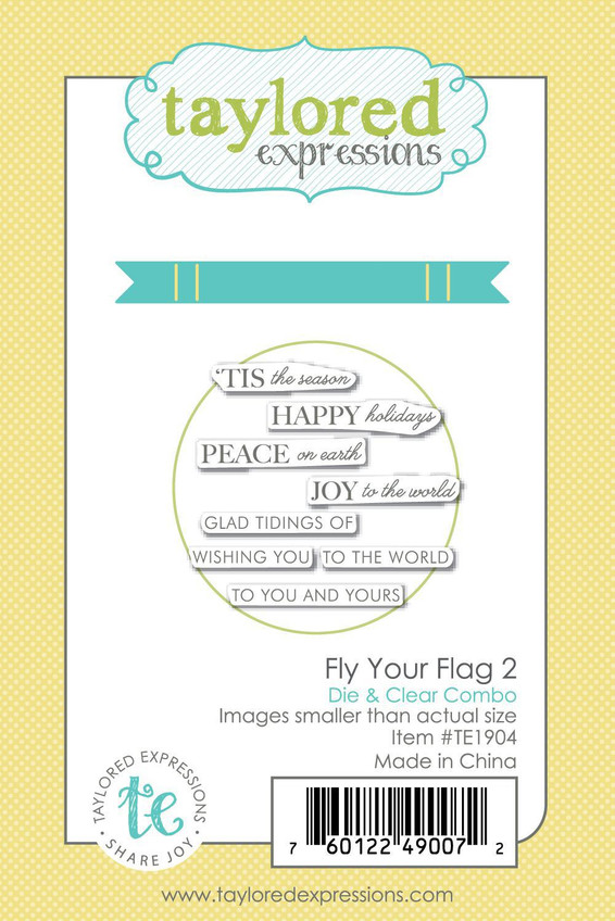 Fly Your Flag 2 Die & Clear Stamp Combo
