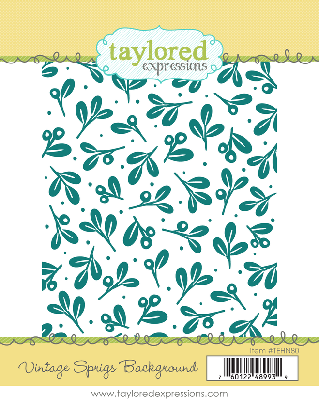 Vintage Sprigs Background Stamp
