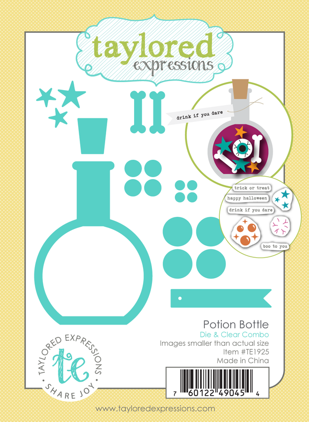 Potion Bottle Die & Clear Stamp Combo