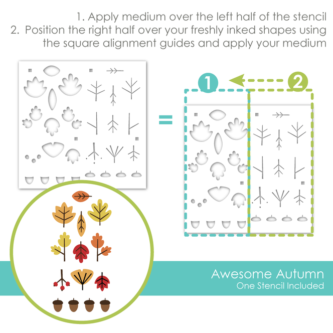 Awesome Autumn Stencil