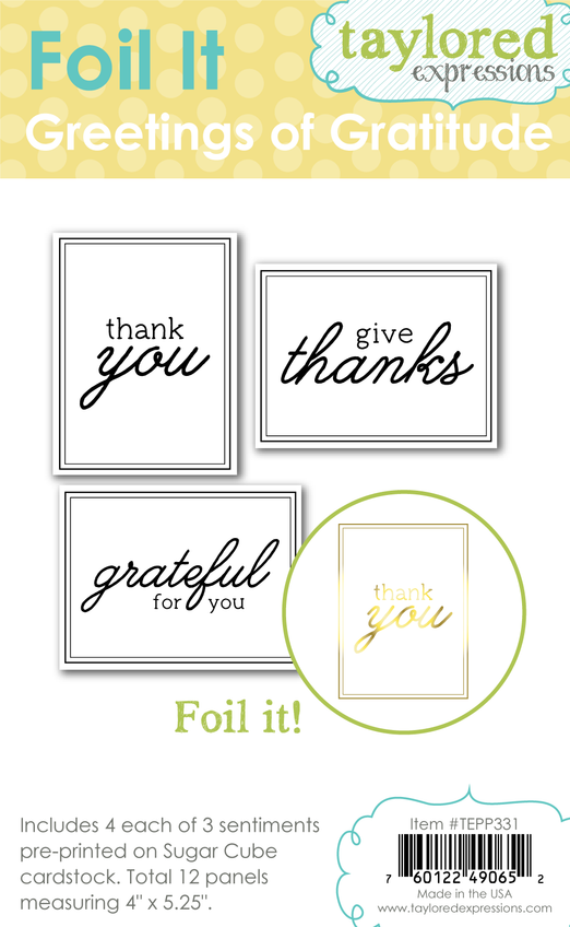 Foil It - Greetings of Gratitude