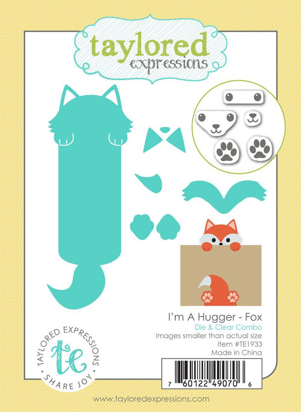 I'm a Hugger - Fox Die & Clear Stamp Combo