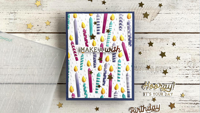 Birthday Blowout Layering Stencil