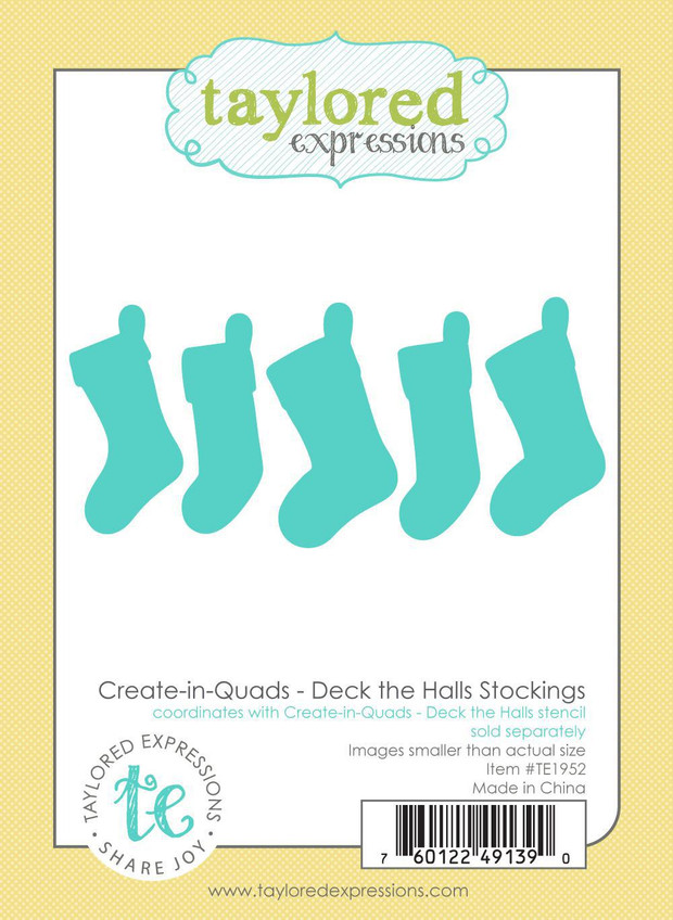 Create-in-Quads - Deck the Halls Stockings Dies