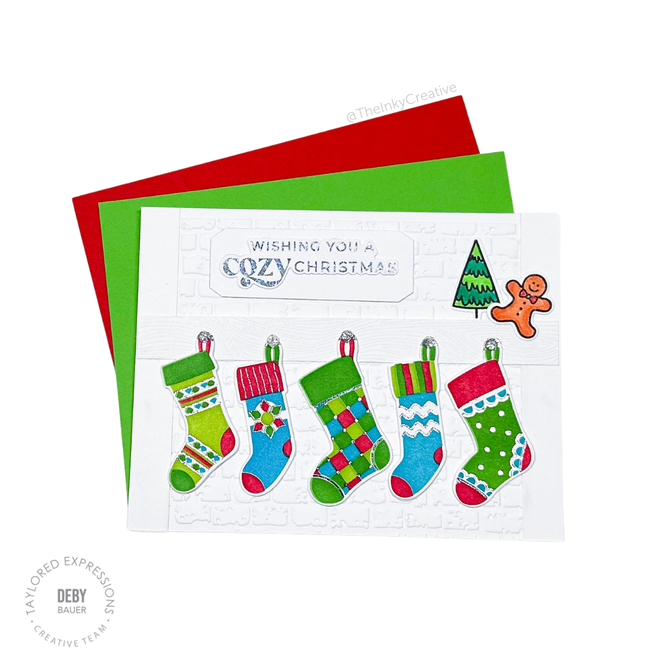 Create-in-Quads - Deck the Halls Stockings Dies