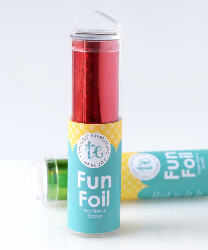 TE Fun Foil - Red Stars & Sparkle