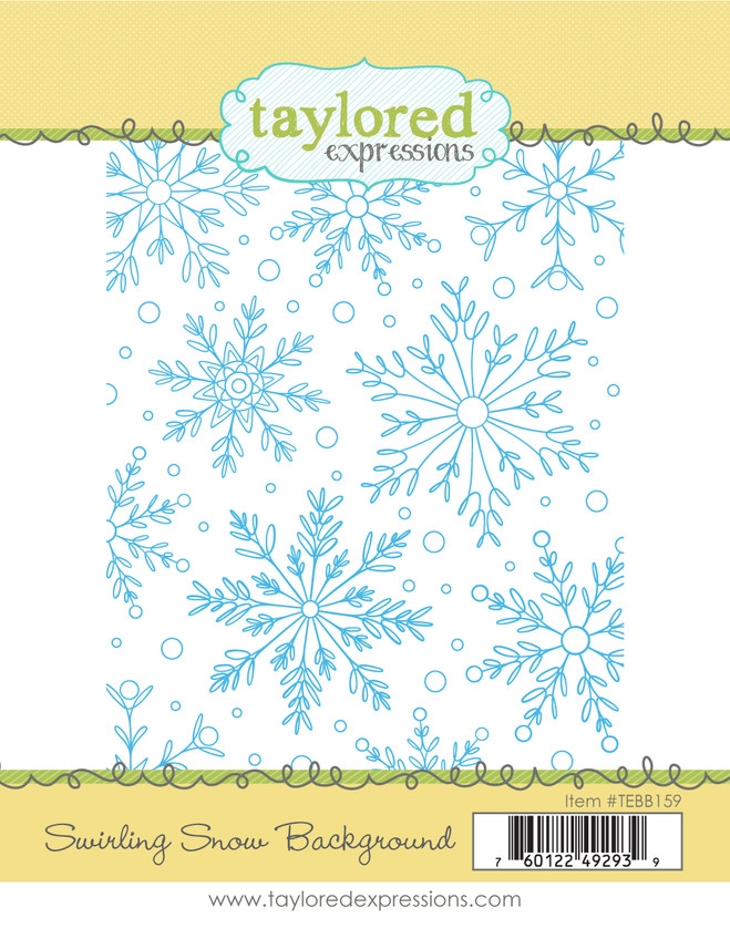 Swirling Snow Background Stamp