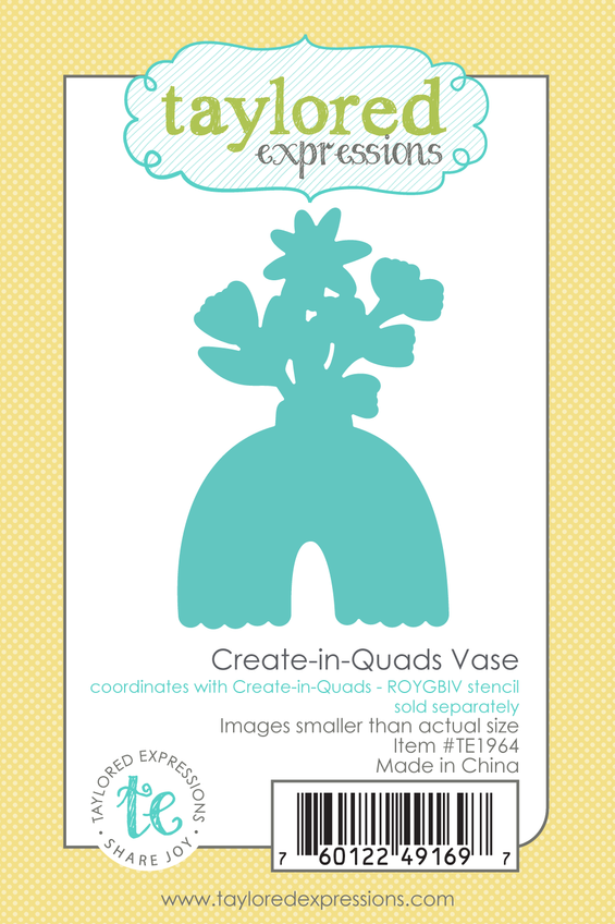 Create-in-Quads - ROYGBIV Vase Die
