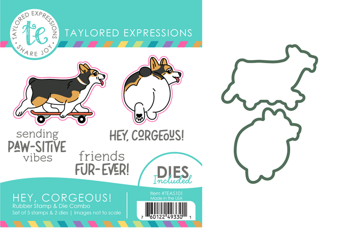 Hey, Corgeous Stamp & Die Combo