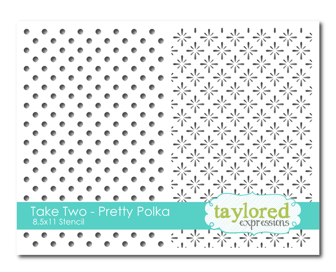 Take Two - Pretty Polka Stencil