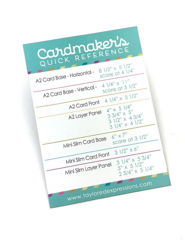 Cardmaker's Quick Reference Magnet