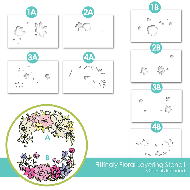Fittingly Floral Layering Stencil