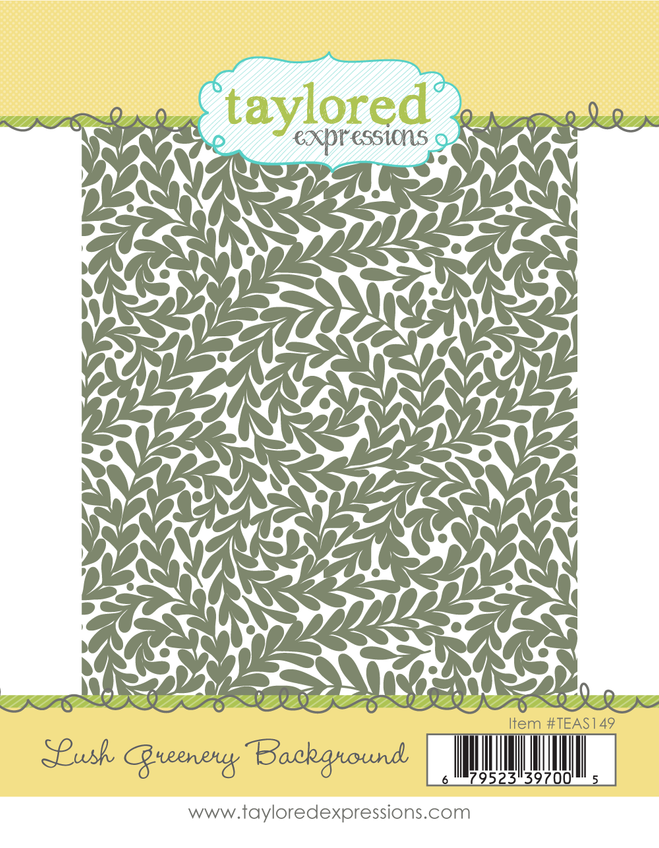 Lush Greenery Background Stamp