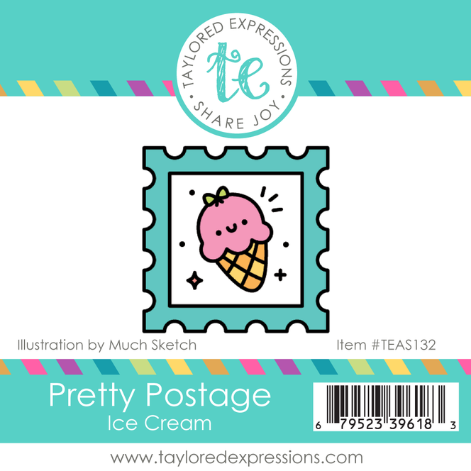 Pretty Postage Stamp - Ice Cream