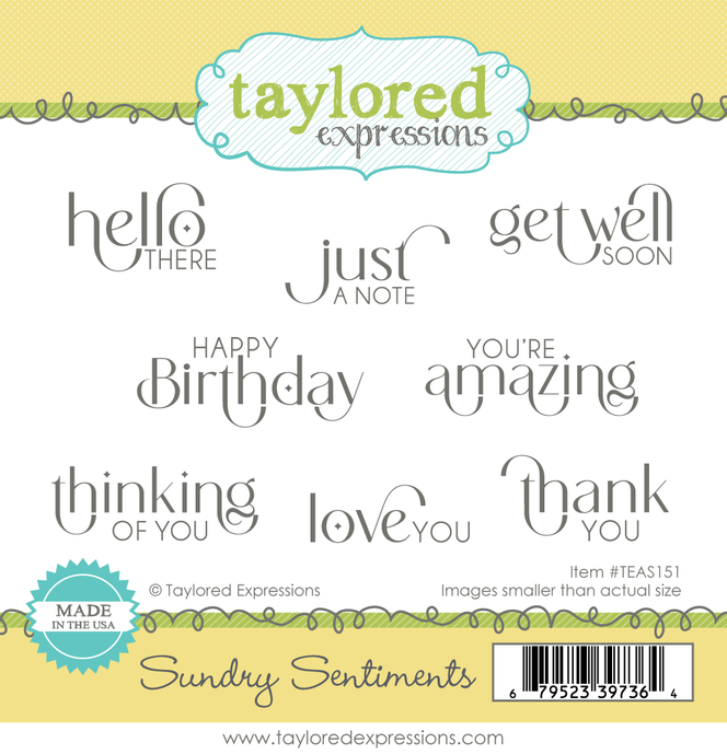 Sundry Sentiments Stamp Set