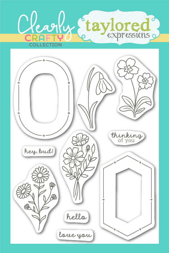 Framed Flowers Stamp Set