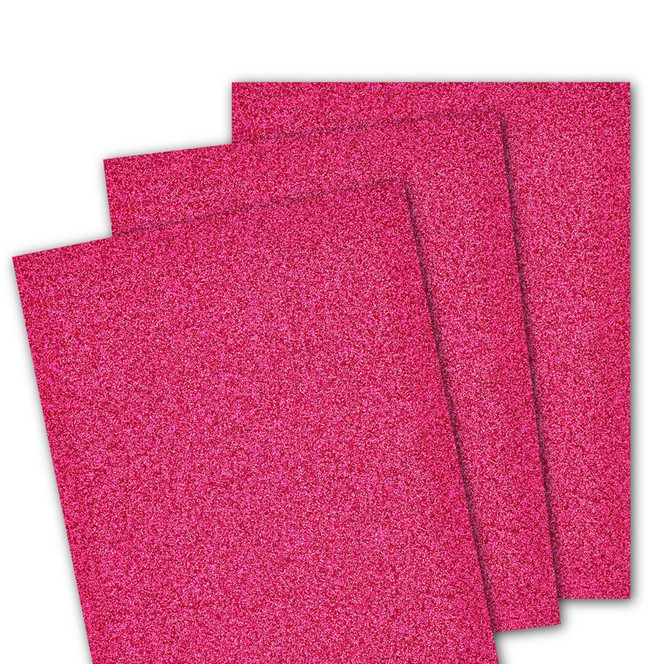 Glitter Cardstock - Hot Pink