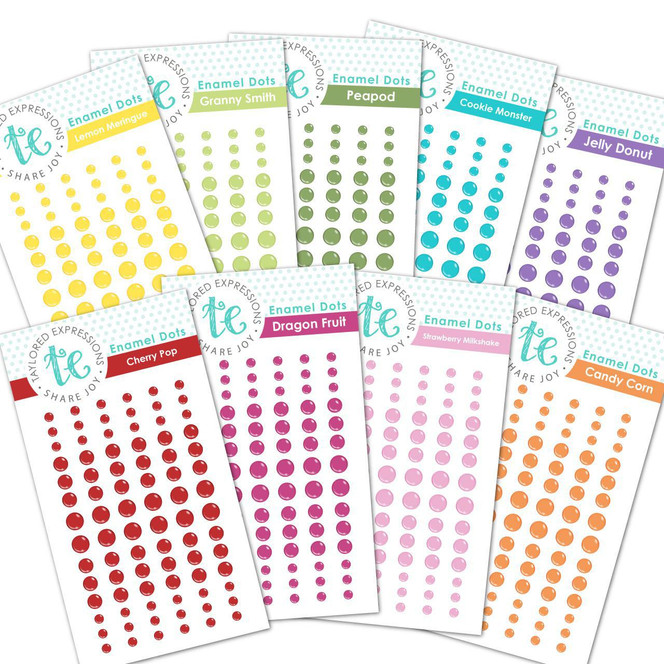 TE Enamel Dots Bundle - Rainbow